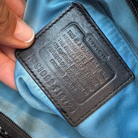 Coach Bag Purse Handbag Leather Leah Signature Embossed Patent Mini Tote Bag - Picture 16 of 16